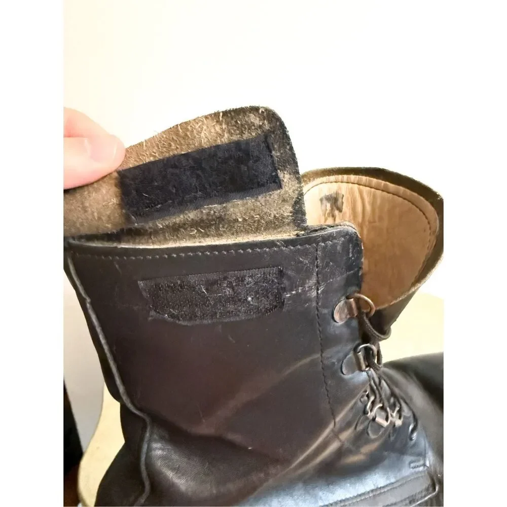 Biltrite VTG Black‎ 1960s Australian Royal Air Force RAF Combat Flight Boot 12.5